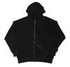 Abla Pudeti Oversized Back Slit Two-Way Zip-Up Hoodie