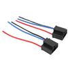 2 Pcs H4 HB2 9003 Headlight Wiring Harness Sockets 3 Pin Adapter Heat Resistant 12V