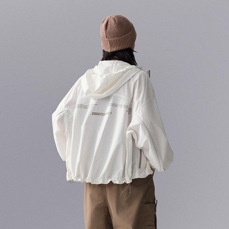 Li Ning CF Ultraviolet Protection UPF 100+ Water-Resistant Lightweight Sun Protection Jacket Women Jackets Standard-White AFDU716-3