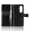 For Samsung Galaxy Z Fold7 5G PU Leather Case with Strap Crazy Horse Texture Phone Wallet Cover
