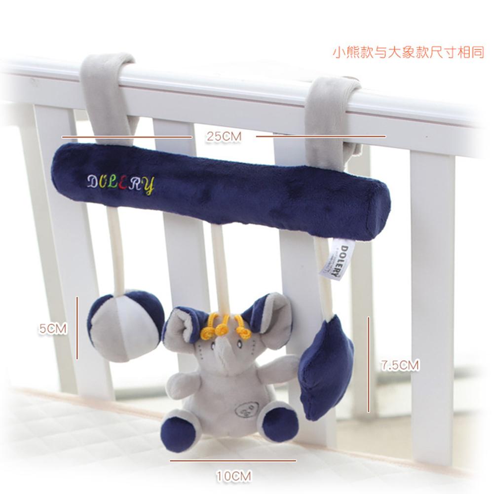 Star Animal Music Carriage Attachments Bed Hanging Plush Toys for Early Education