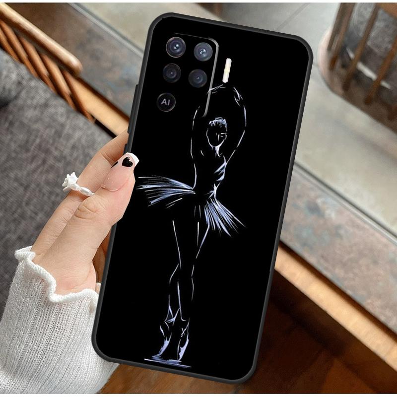 Ballet Ballerina Dancer Phone Case For Oppo A16 A76 A78 A96 A58 A18 A38 A98 A17 A77 A80 A40 A60 A74 A94 A54 A15 A57S