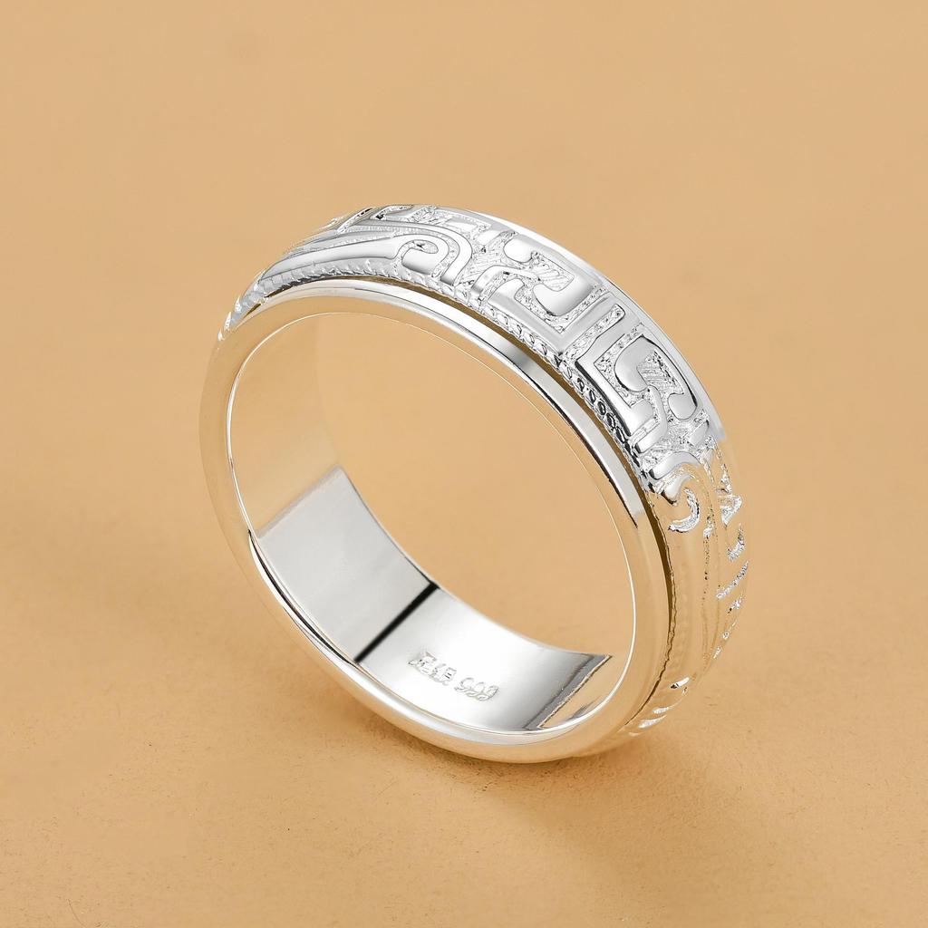 Blooming Rotatable Flower Ring - High-End Creative Design for Couples