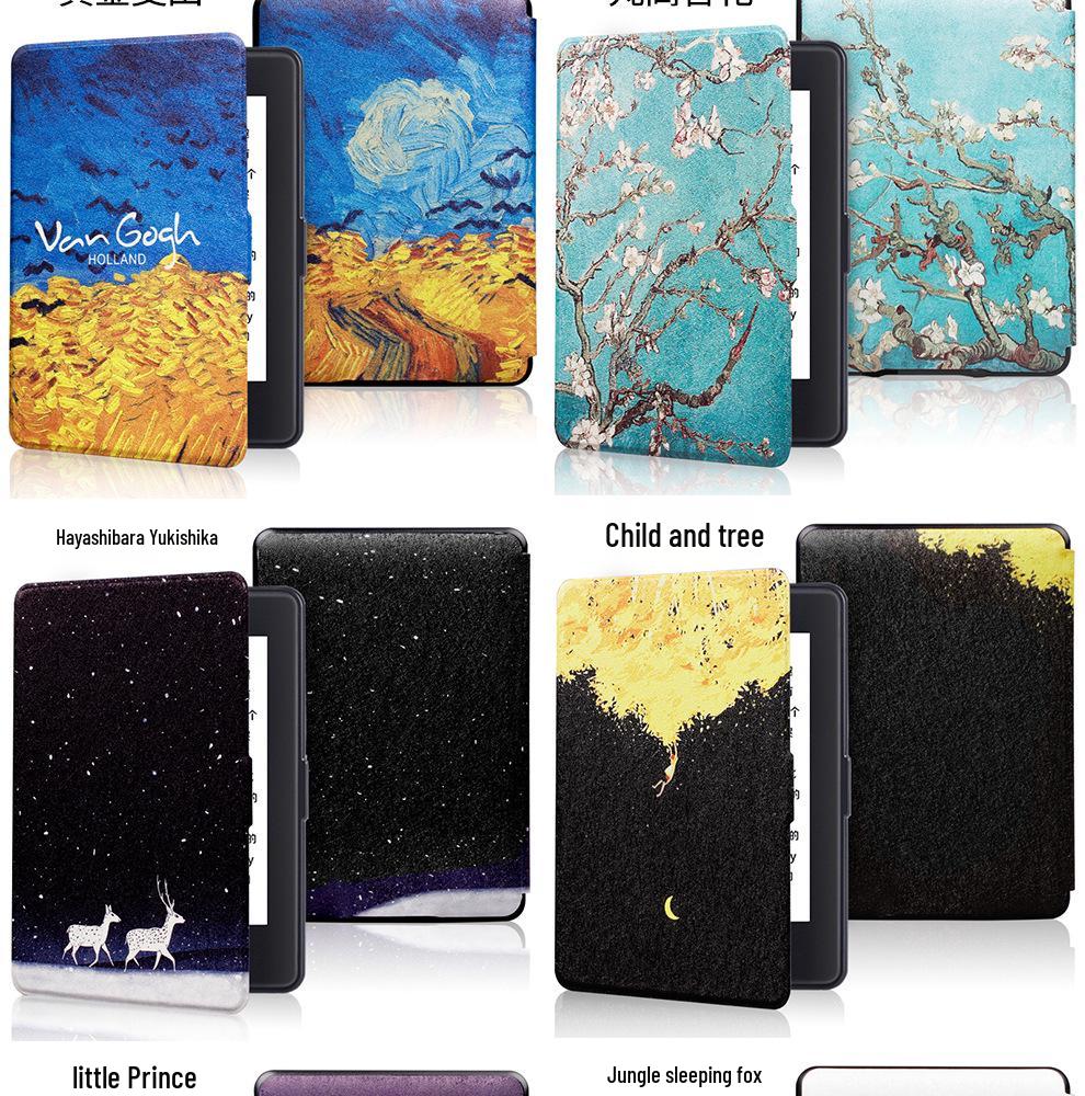 Handheld Protective Case for Kindle Paperwhite 3/2 – Slim Painted Shell with Hand Holder