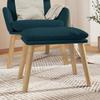 Footstool Blue 45 X 29.5 X 35 Cm Velvet