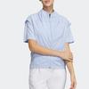 adidas Solid Color Lightweight Breathable Full Zip Golf Vest Women Vests Blue-Dawn HT0021