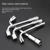 6pcs L-Shaped Perforated Socket Wrench Set for Car Repair - Hexagonal Socket Mechanic's Hand Tools with Iron Alloy Body