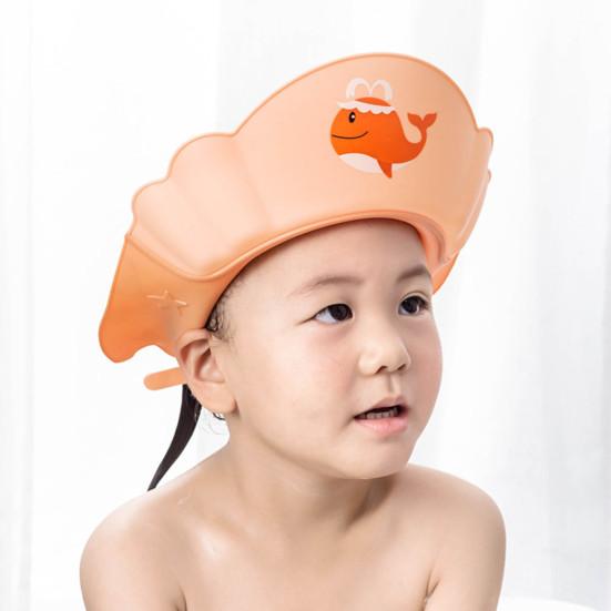 Cuffia da Doccia per Bambini Bordo Liscio Protezione per le Orecchie Portatile Bambino Neonato Antiriflusso Bagno Lavaggio Capelli Cappello Vita Quotidiana