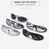 New Oval Outdoor Sports Sunglasses Fashionable and Trendy UV-Protective Cycling Glasses Y2K Unisex Stylish Eyewear Shades UV400