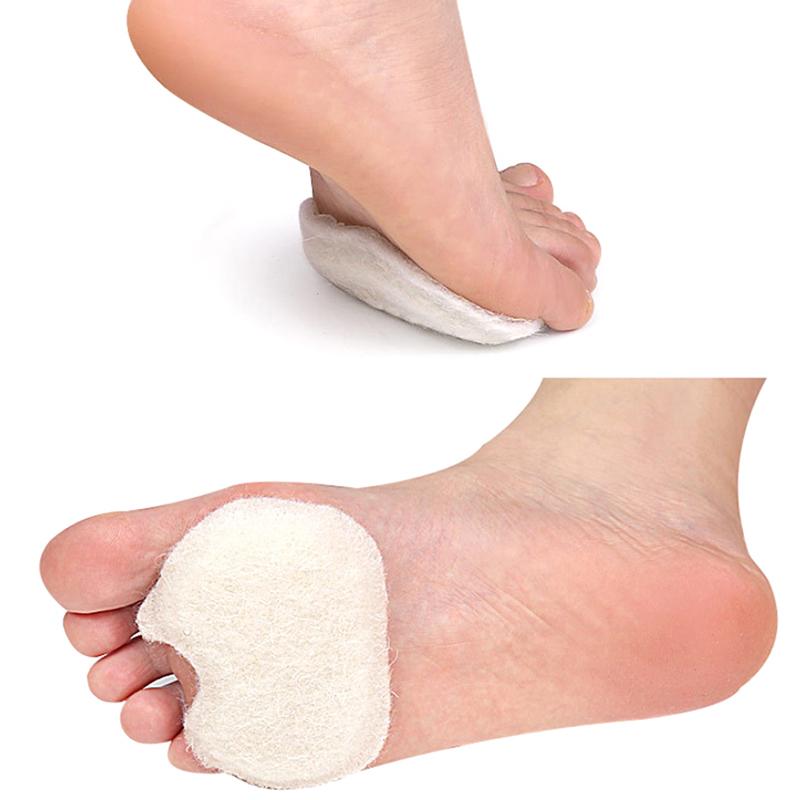 1 Pair Felt Feet Pads Relief Forefoot Support Adhesive Foam Foot Cushion Pad For Men And Women