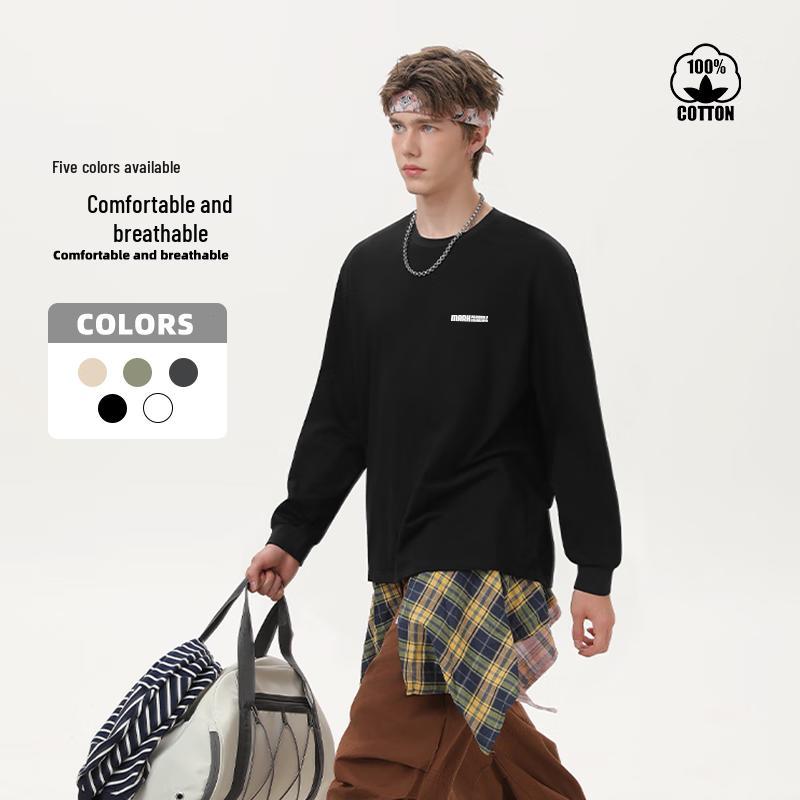 Mark Fairwhale Men's Heavyweight Cotton Long Sleeve T-Shirt