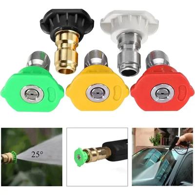 4500PSI Hochdruckreiniger-Düsenspitzen, Schnellanschluss-Sprühdüsen, Strahlsprüher für 1/4-Anschluss, Mehrwinkel-Düsenanschlusswerkzeug