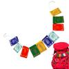 Mini Traditional Tibetan Prayer Flags 5 Element Colors Handmade Wind Horse Affirmation Flags for Home Backpack Decor Gift