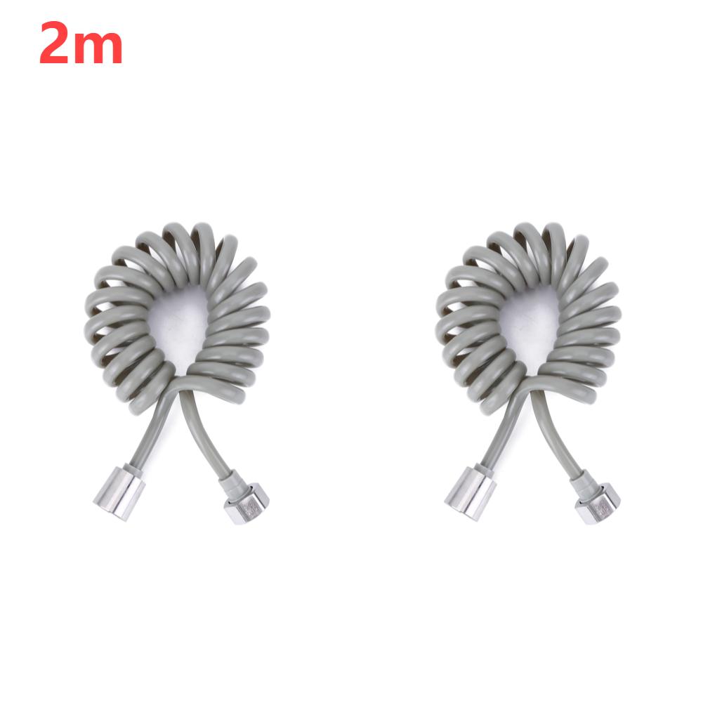 2/3/4 Meters Spring Shower Hose Flexible Connect Pipe Plastic Soft Hose Tube Anti-wrap for Bathroom Water Toilet Bidet Sprayer