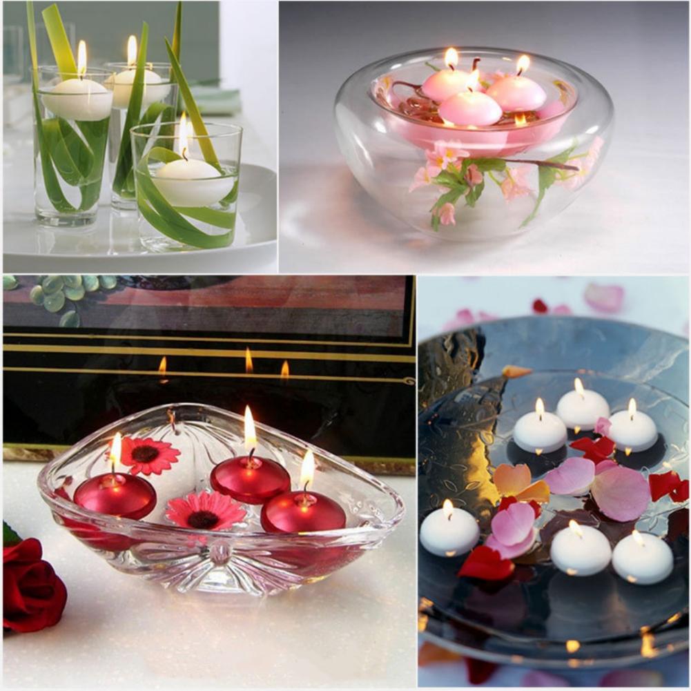 1PCS Smokeless Candles Romantic Exquisite Floating Candles Party Candles Decoration Candles for Baby Shower Wedding