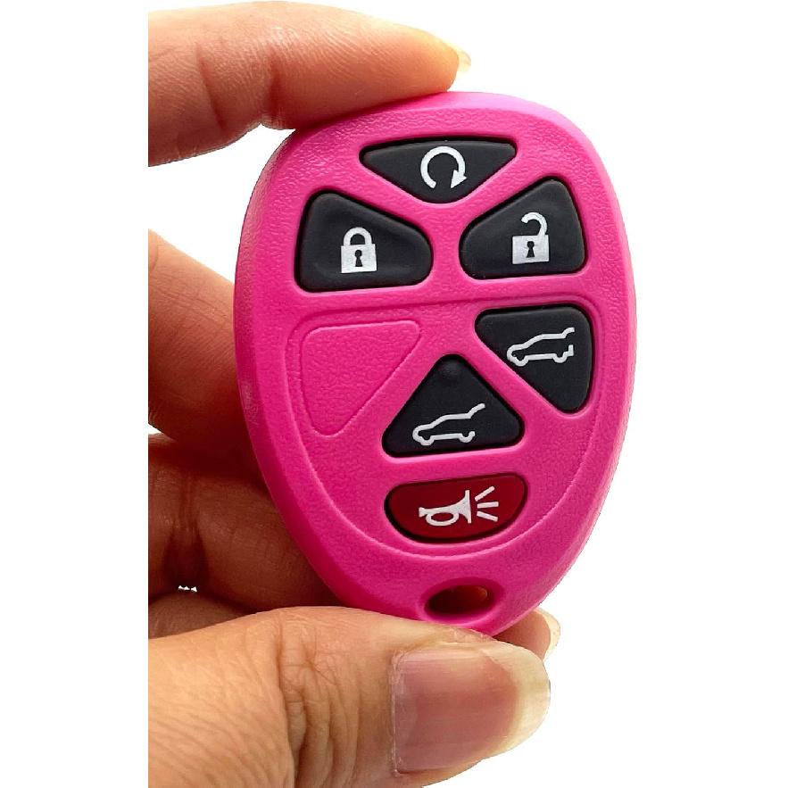 Replacement Key Fob Shell Keyless Entry Remote Car Key Fob Case Fits for Chevy Tahoe Suburban Cadillac Escalade GMC Yukon 2007-2014 6 Buttons Pad