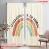 2pcs 2D Flat Printing Party Curtain Rainbow 100% Polyester Fabric Without Electricity Birthday Party for Oversized Outdoor