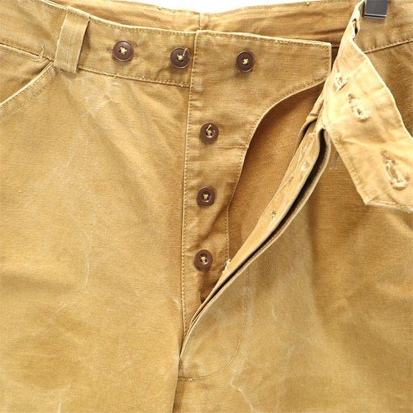 AKILA 40s 50s vintage Joppers pants Beige Button fly Men's Used