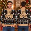 Men kid Christmas Ugly Sweatshirt Funny Chest Hair Suspender Crew Neck Long Sleeve Snowflake Bell Green Red Blue Party Gifts