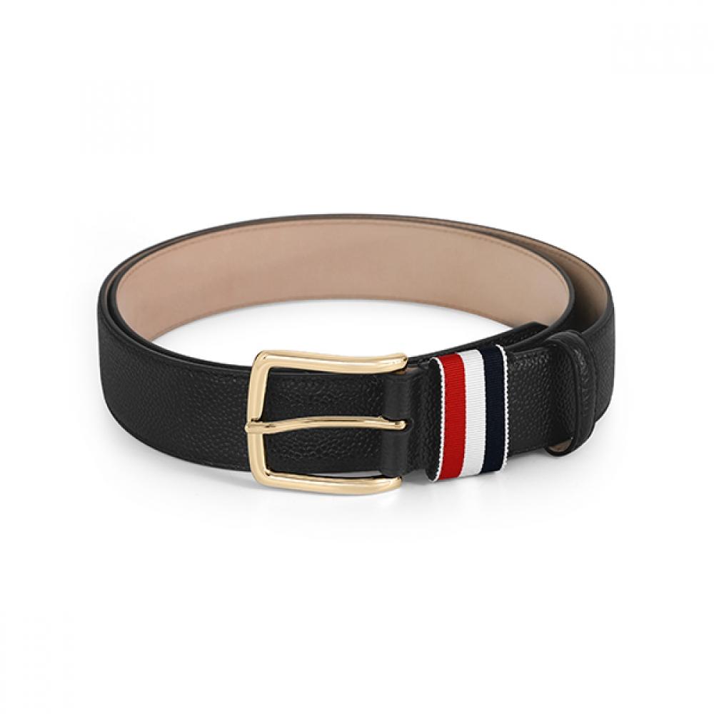 

Thom Browne Pebble Grain Three Stripe Tab Belt Mcx039a 00198 001 MCX039A 00198 001 (105)