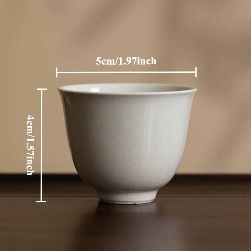 Handmade Retro Teacups Vintage Ceramic Porcelain Tea Cup Teaware Set Chinese Kung Fu Bowls Master Cups Tea Ceremony Drinkware