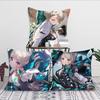 Lynette Anime Game Genshin Impact Pillow Case Square Pillow Bedroom Sofa Leisure Comfort Car Living Room Home Decoration 40X40
