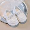 Girls' Small Leather Shoes 2025 Spring and Autumn New Korean Version of Girls' Pearl Princess Shoes Children's Soft-soled Single Shoes Performance Sho