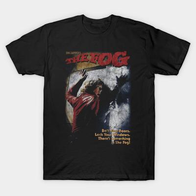 Asian Size Men Print T-shirt The Fog, John Carpenter, Horror No-Cut Heat Transfer Print Cotton Tshirt
