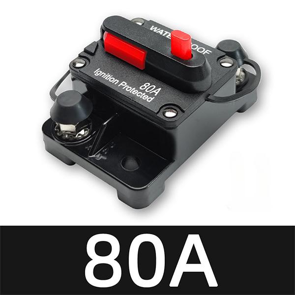 20A to 300A 12V-48V Circuit Breaker Power Protect Fuse Trolling with Reset Waterproof Car Boat 30A 80A 100A 300A Fuse Holders1