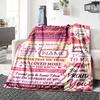Granddaughter'S Eternal Love Customized Name Birthday Plush Blanket Suitable For Both Men And Women Digital Printing Fantasy Theme All Seasons