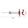 Vleesinjector Spuit met 3 Roestvrijstalen Naalden voor BBQ Grill Kalkoen Kip Marinade Smaak Injector Kit Kookgerei