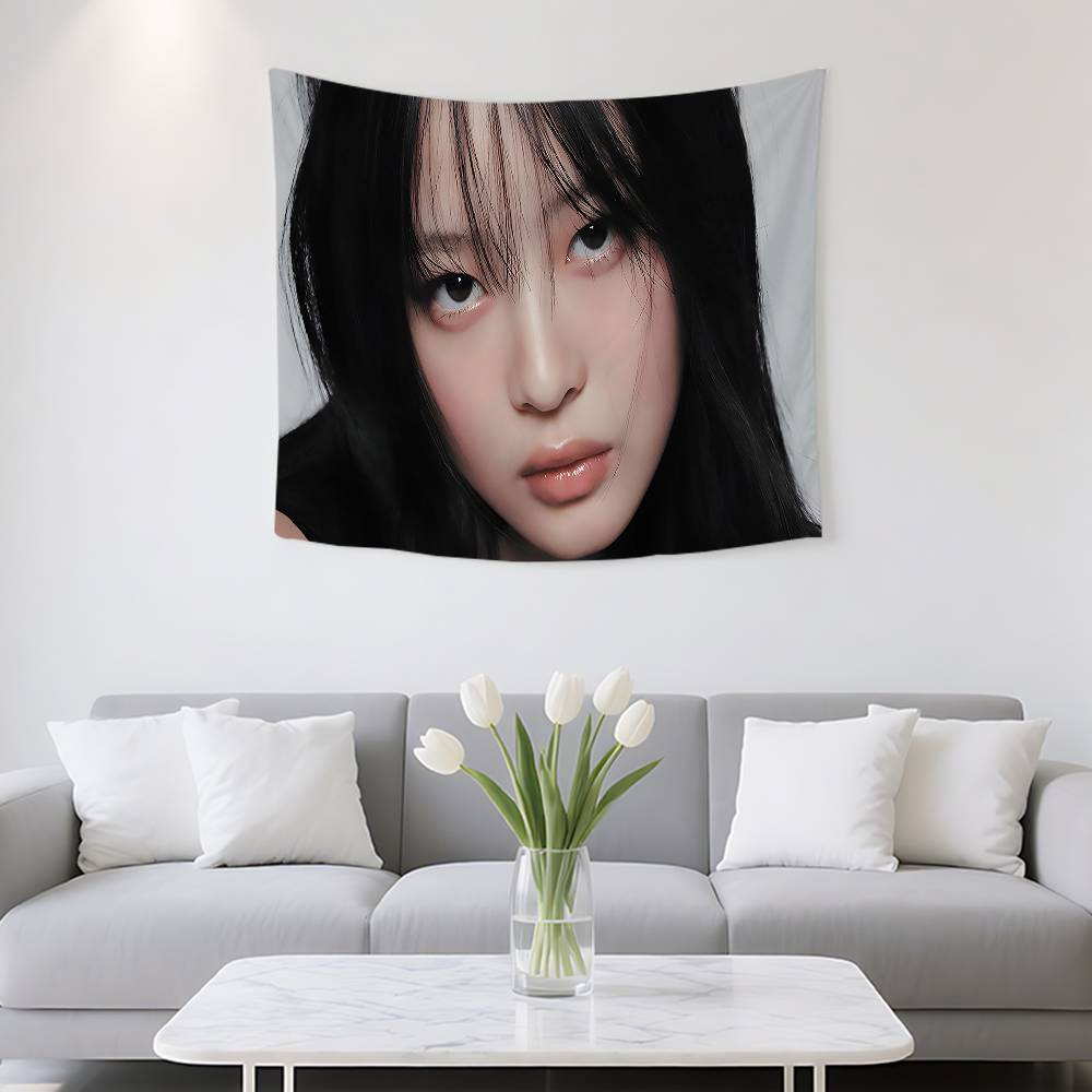 Hanni LE SSERAFIM Tapestry Customizable Tapestries Of Various Styleswall Hangings Celebrity Photo Printingwall Hangings