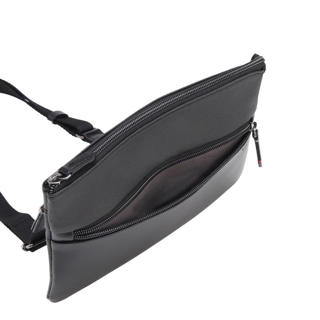 [ultima] Genuine Leather Men's Sacoche Bag, Made with Durable Smooth Leather and Easy-Care PU Synthetic Leather, Fits A5 Size [Dino] No. 68170