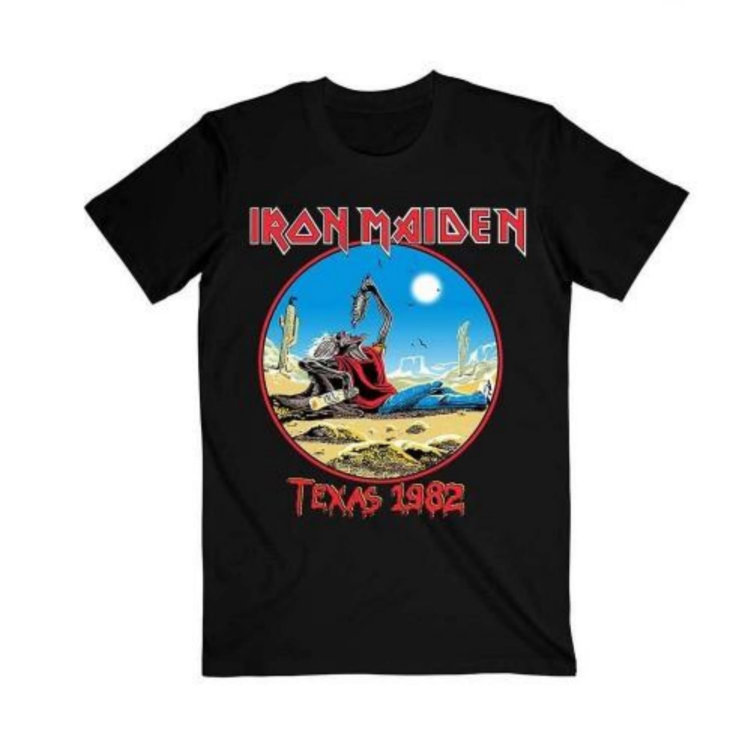 Iron Maiden Unisex Adult The Beast Tames Texas T-Shirt S чёрный