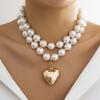 Luxury Vintage Big Pearl Collar Choker  New In Trend Jewelry Fashion Woman's Choker Necklace On the Neck Wedding Gift