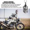Retro Motorcycle Bell Roman Warrior Helmet Charm Metal Necklace Pendant Good Luck Bells For Scooter Motorcycle Biker Gifts