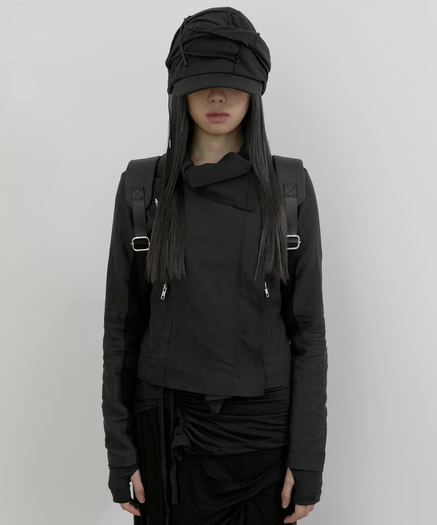Peulleeoeob Soi Draped Cap (Fl-743_Black)
