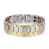 Mens Titanium Bracelet With Adjustable Dual Dot Design 18K Gold Vacuum Plated Geometric Minimalist Style Business Casual