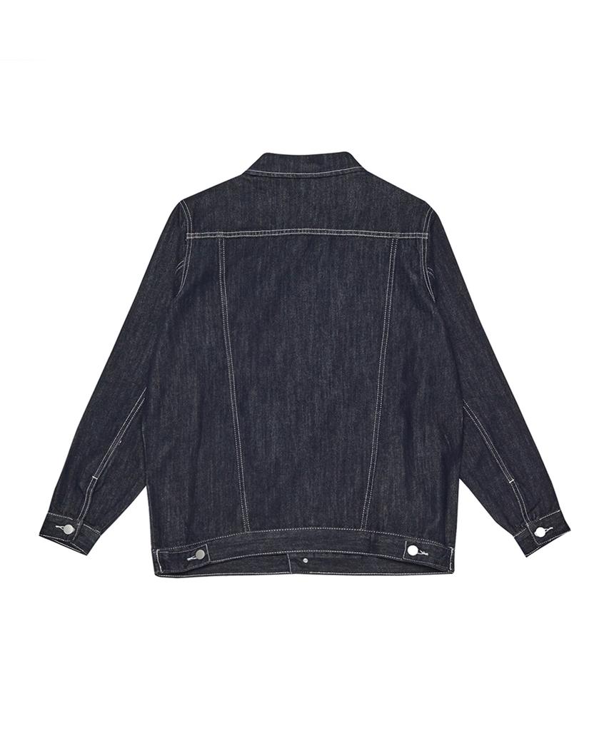 Double Jd Stitch Denim Jacket (Blue)