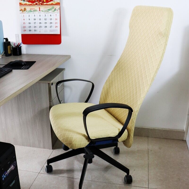 Stretch Computer Chair Cover Home Office Chair Cover Dustproof Swivel Chair Cover Slipcover Armchair Protector Gaming Chair Case