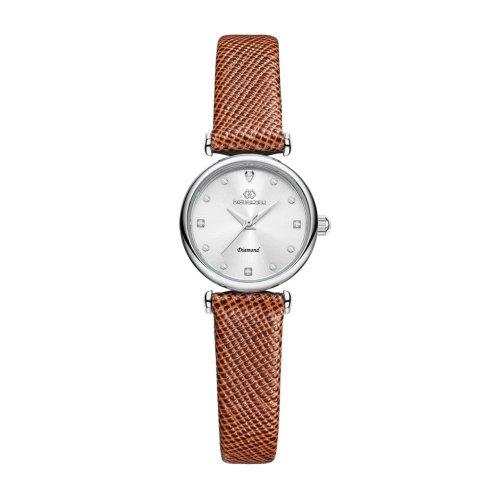 [Dieu Amour] Dieu Amour Women s Diamond Leather Strap Watch DAW3202L-L.BR FREE