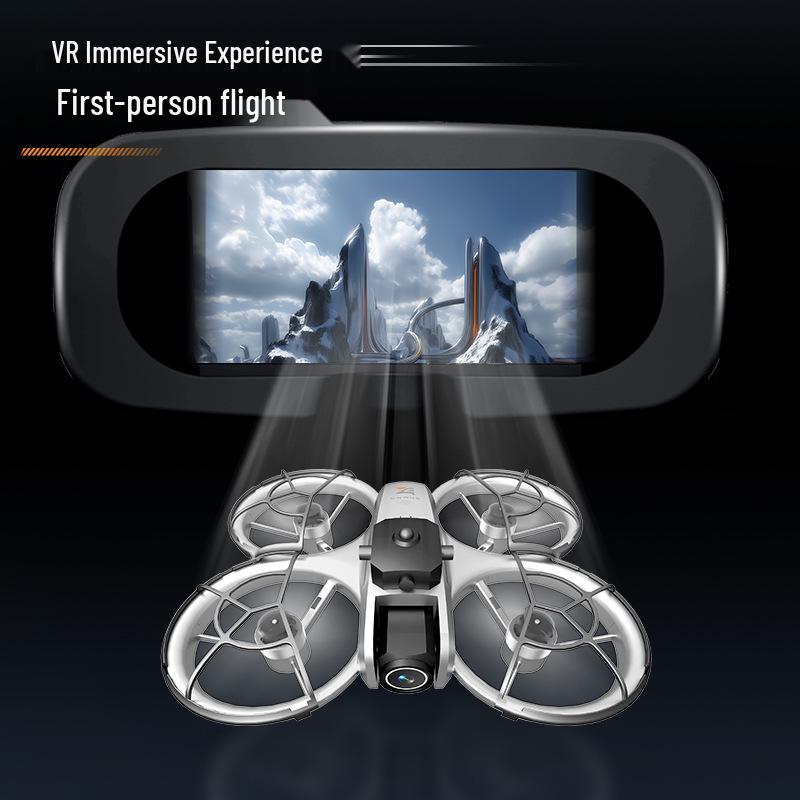 Cross Z4 Drone: HD VR Goggles, Optical Flow Hovering, Dual Camera, Obstacle Avoidance, Brushless Remote Control for Aerial Photography.