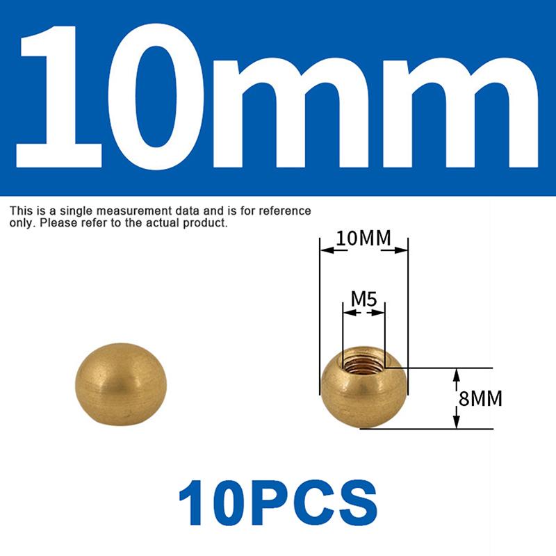 1/2/5/10Pcs Pure Brass Internal Thread Nut Lighting Accessories Decorative Cap M6/M8/M10/M12/M15/M16/M20
