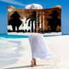 Yellowstone Print Beach Towel, Large Soft Quick Dry Towel for Beach Camping Swimming