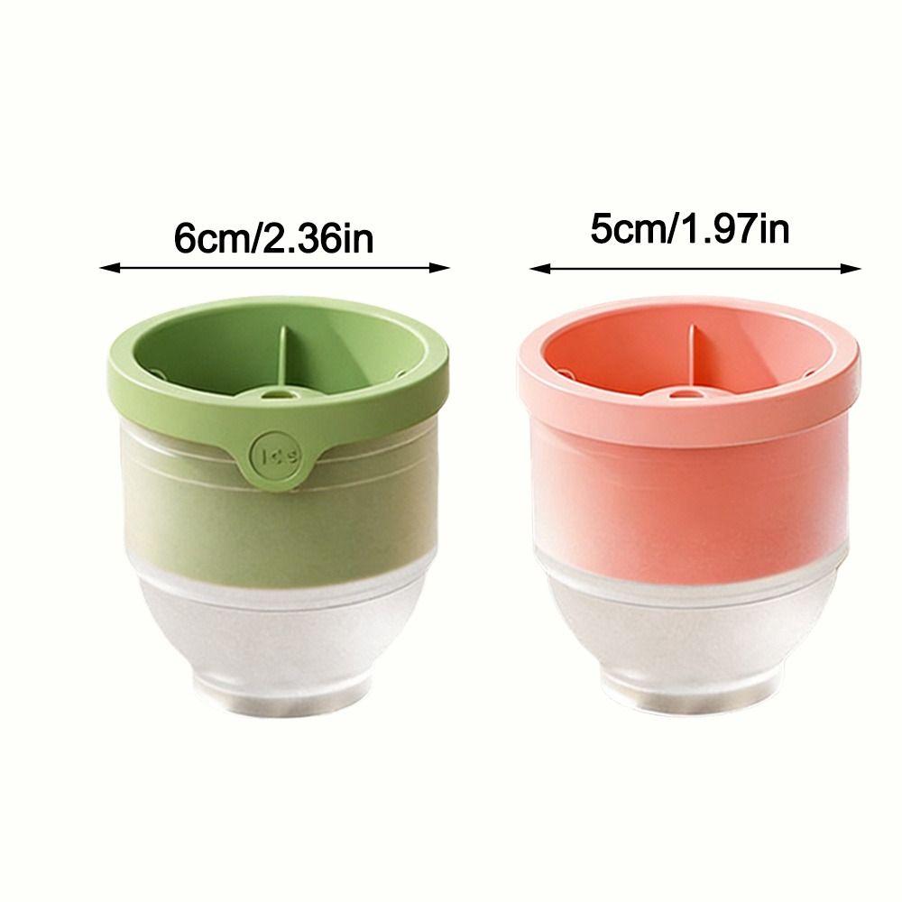 Portable Reusable Ice Ball Mold Silicone Spherical Ice Bucket With Lid Ice Cube Mold For DIY Ice Cream