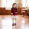 JELLYBABY Luxury Velvet Sleeveless Princess Dress Two-Piece Set
