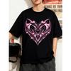 Men's Fashion Trend Washed Retro Short-sleeved T-shirt with Trendy Creative Pattern Single-sided Printed Short-sleeved T-shirt.