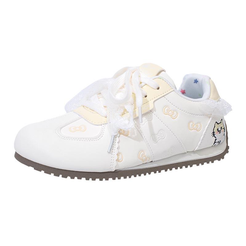HuiLi Women s Fashionable Color Block German Training Shoes - Cute, Energetic, Versatile & Comfortable Korean Casual Style 35 жёлтый