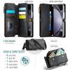 CaseMe Flip Leather Phone Case for Samsung Galaxy Z Fold 7 5G Fold 6 5 4 3 S25 Edge S24 FE S23 S22 S21 S20 Plus Note 20 Ultra Zipper Wallet Card Cover