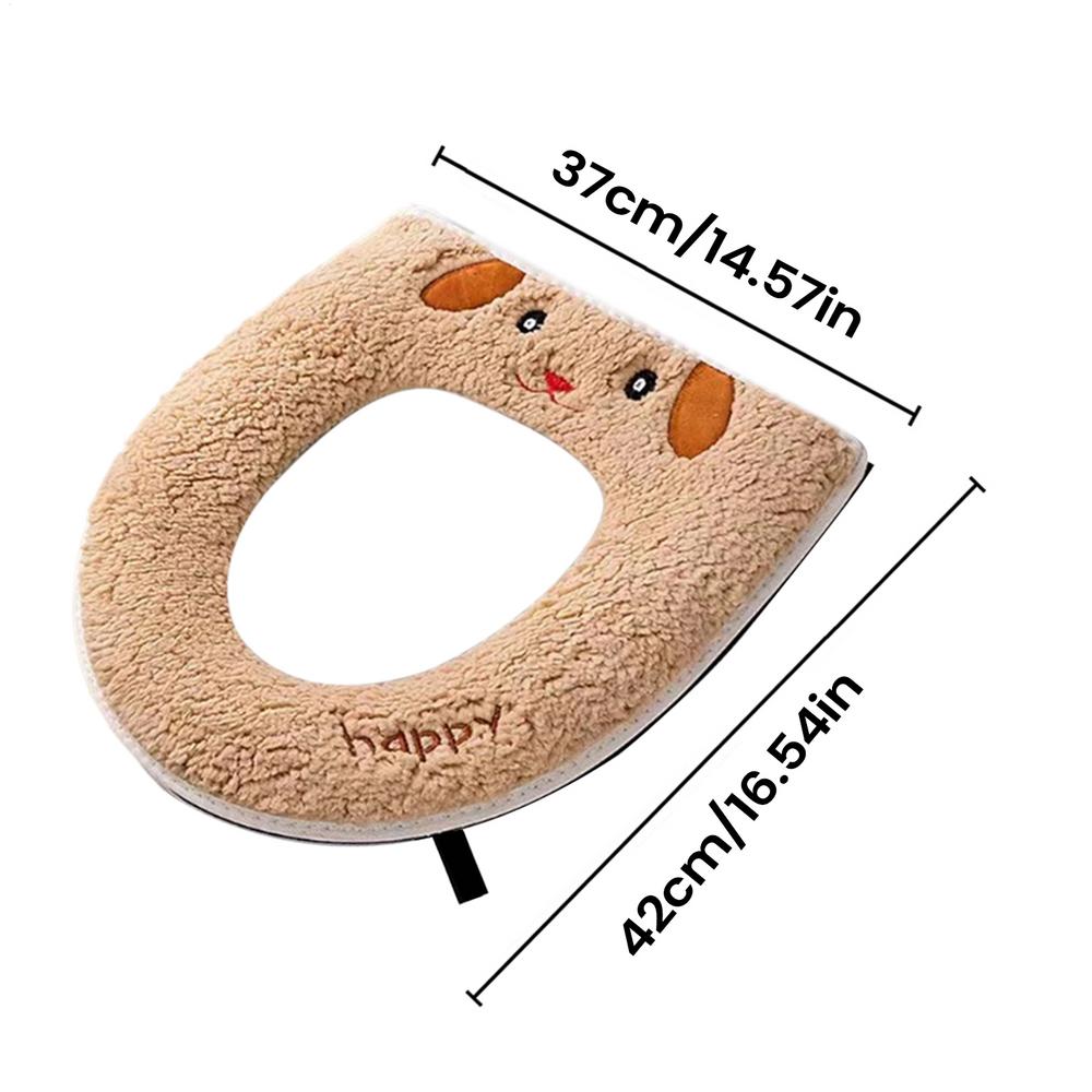 USB Winter Heated Toilet Seat Household Washable Toilet Seat Cover Fast Heating adjust Temperature Lamb Velvet Seat Cushion